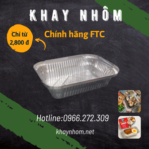 Hộp giấy bạc 650ml có nắp đựng cơm tấm cực tiện