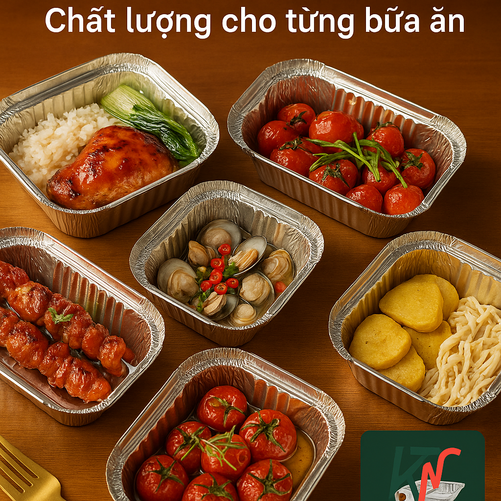 Khay giấy bạc đựng thực phẩm
