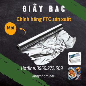 Giấy bạc nướng khổ 30cm chính hãng FTC nhiều kích thước