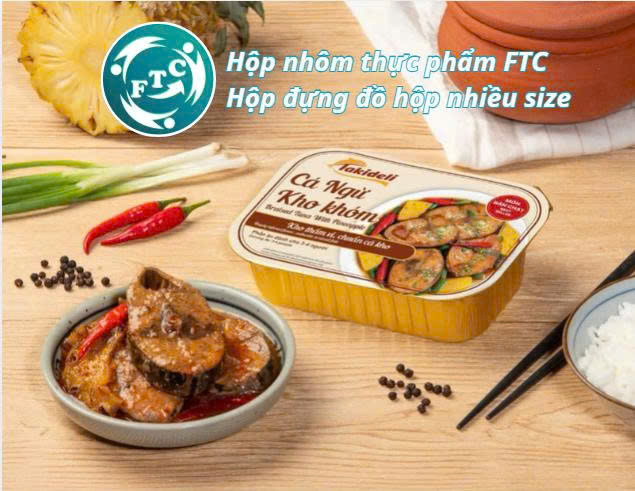Hộp nhôm FTC dùng đựng thức ăn đóng hộp cực tiện