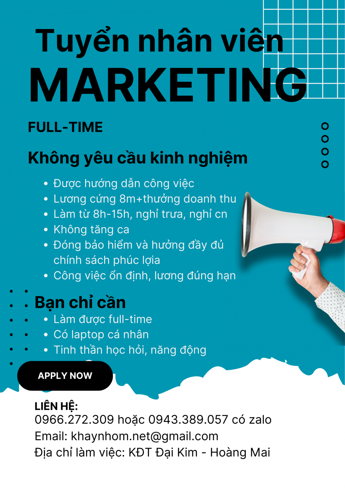 Tuyển dụng nhân viên Marketing 2026