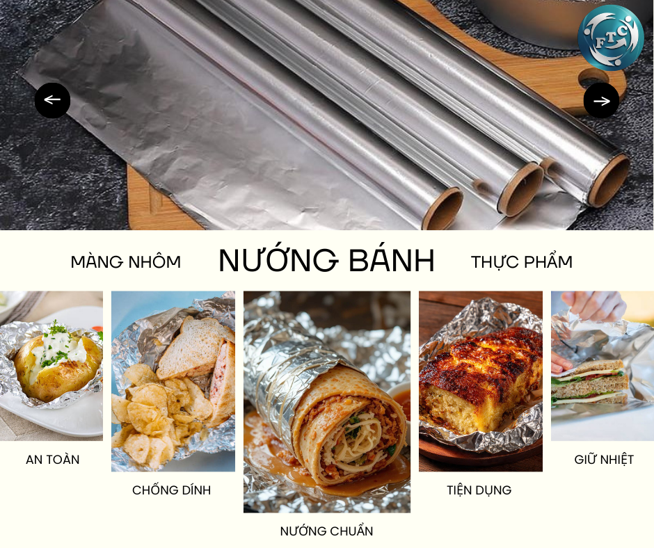 MÀNG NHÔM NƯỚNG BÁNH TẠI FTC