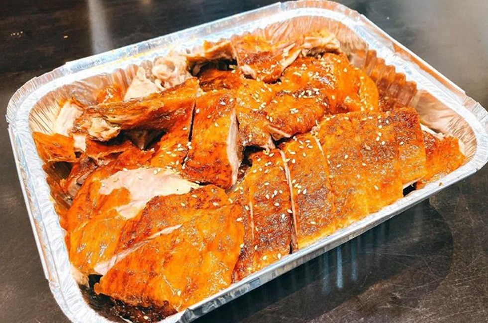 Khay Giấy Bạc Đựng Vịt Quay