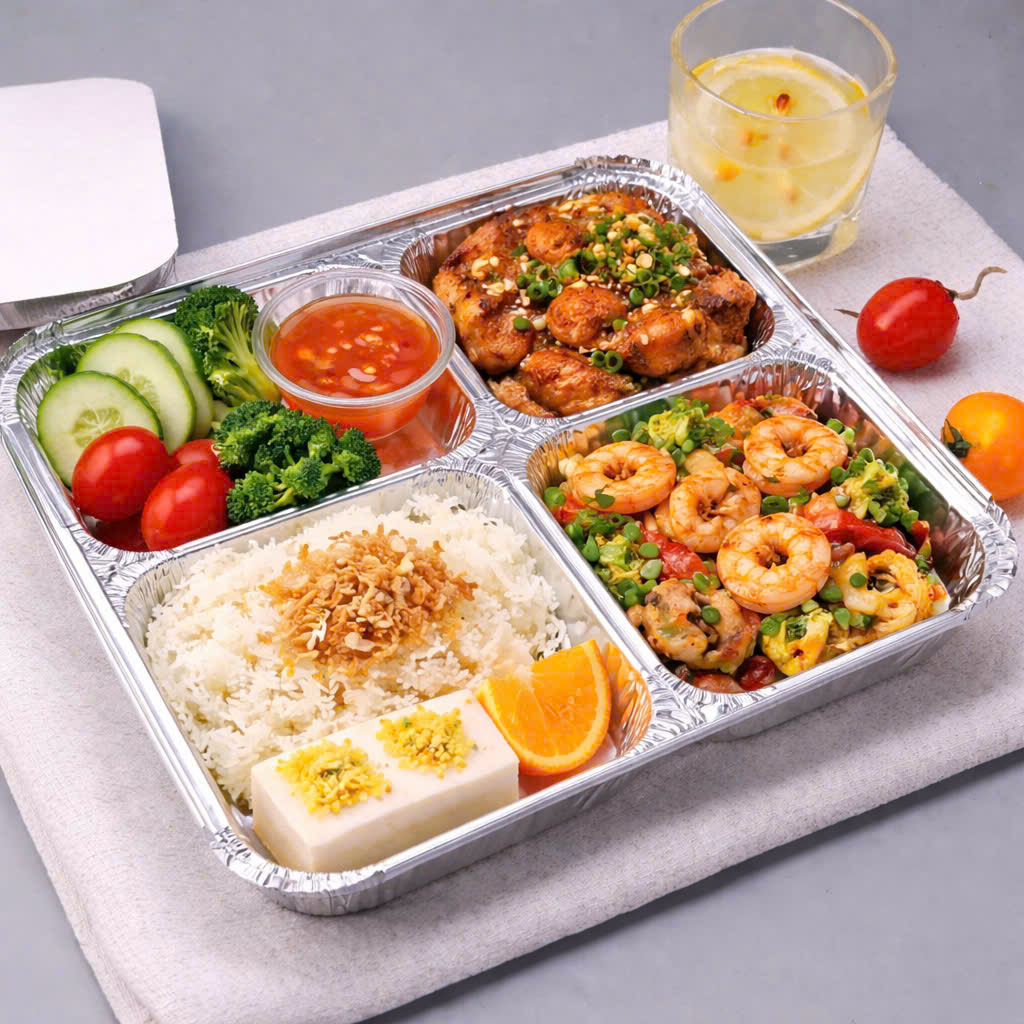 Hộp nhôm đựng cơm văn phòng