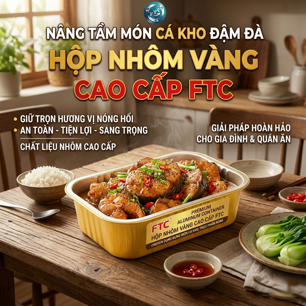 Hộp nhôm đựng cá kho