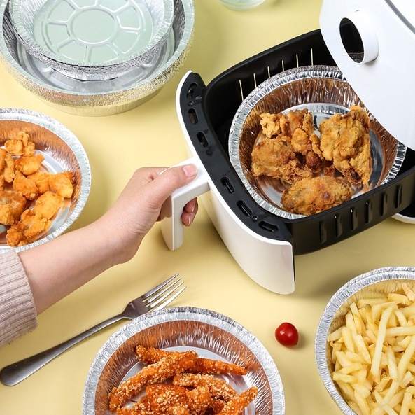 Khay giấy bạc lót nồi chiên không dầu