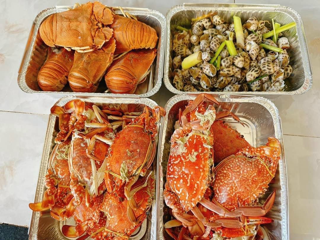 Khay nhôm đựng hải sản dùng một lần