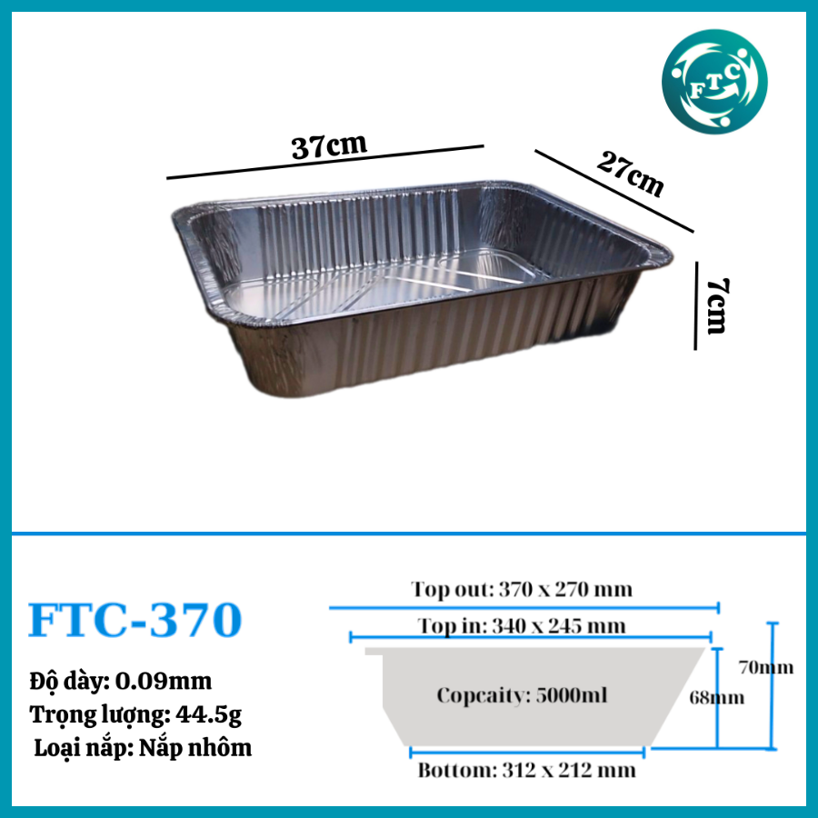 Hộp nhôm hải sản nguyên con