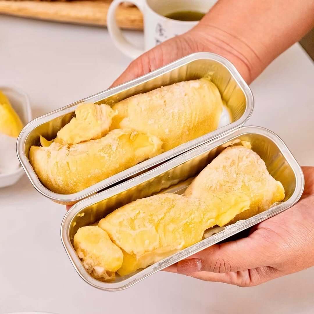 Khay Nhôm Vàng Đựng Sầu Riêng