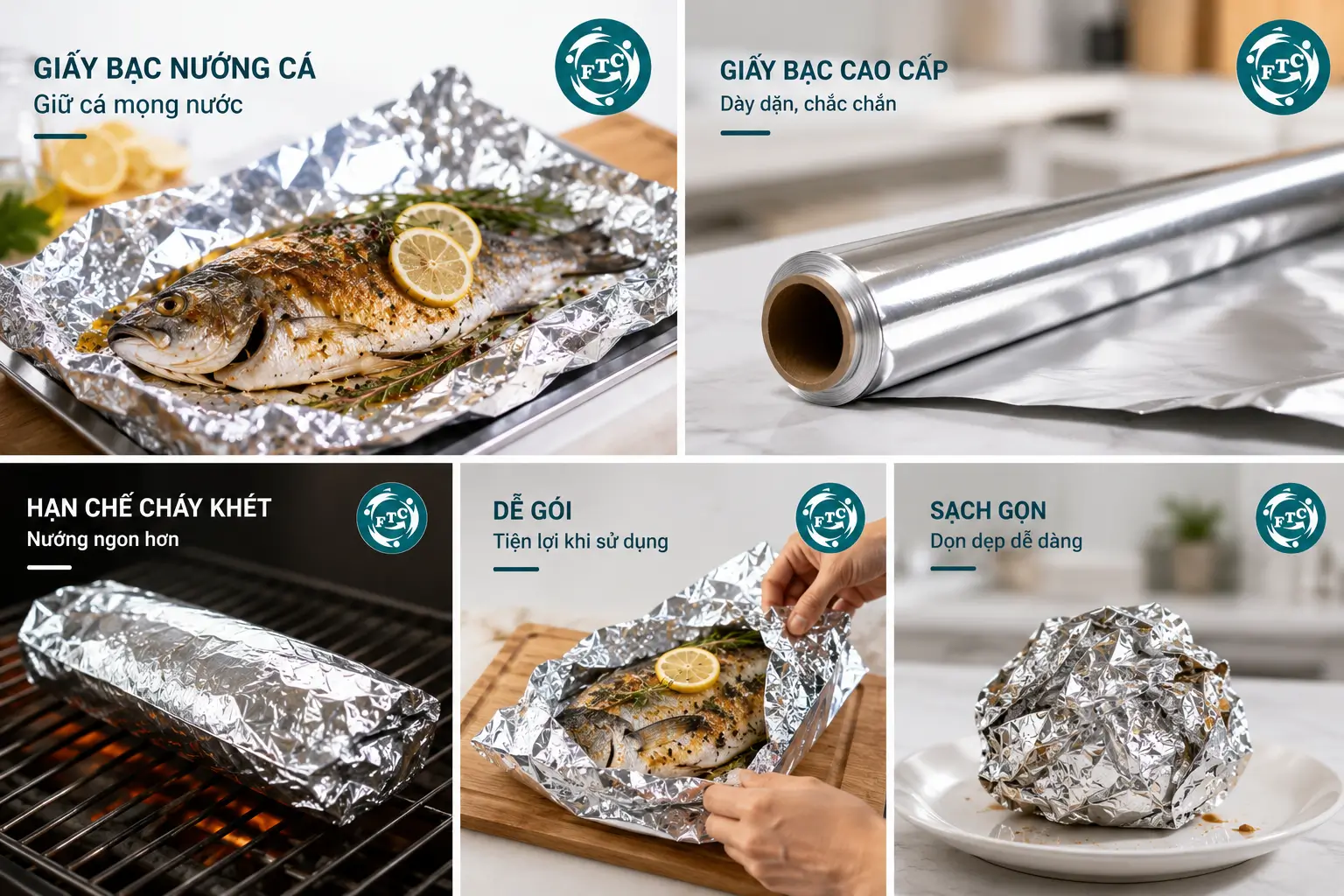 Giấy bạc nướng cá