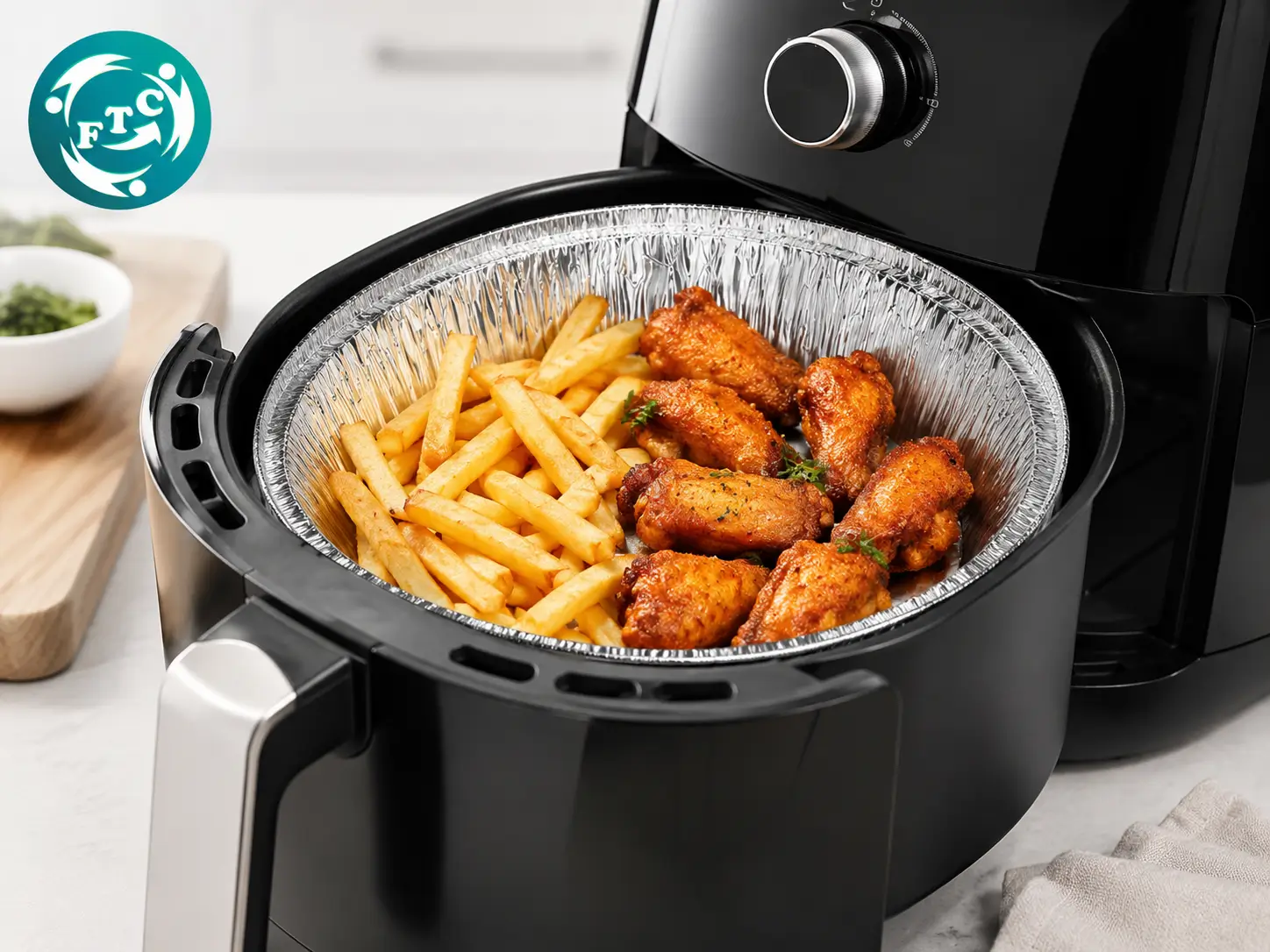 Một chiếc khay lót nồi chiên không dầu chống dính là lựa chọn tiện lợi cho những bữa ăn hằng ngày.