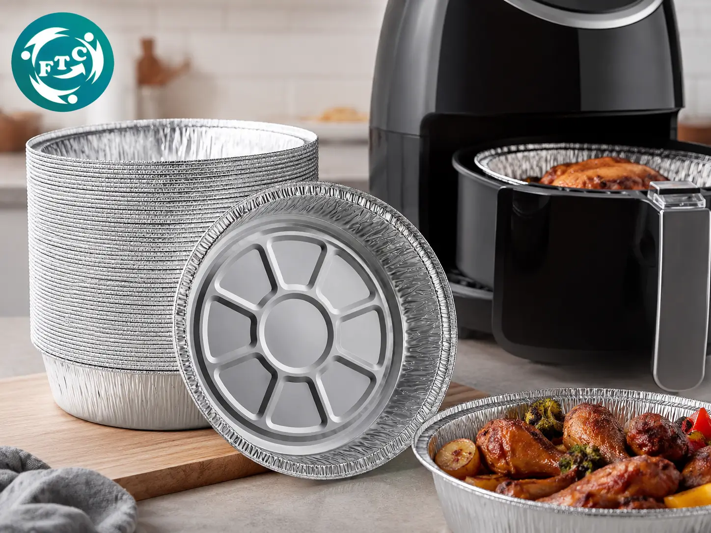 Khay lót nồi chiên không dầu chống dính giúp việc chuẩn bị và dọn dẹp sau khi nấu trở nên nhẹ nhàng hơn