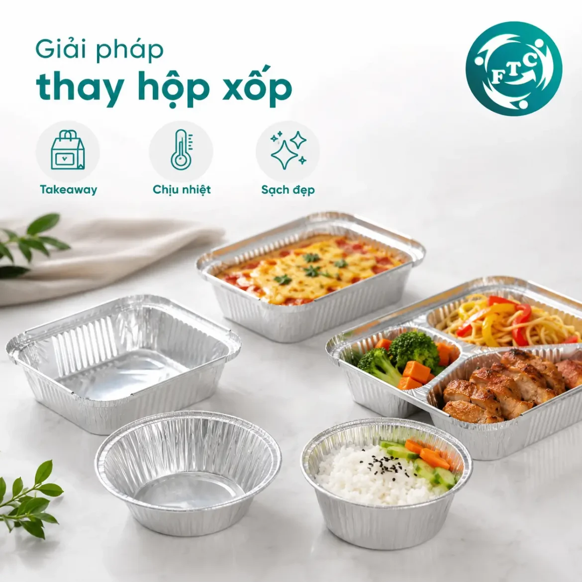 Khay đựng thực phẩm thay hộp xốp