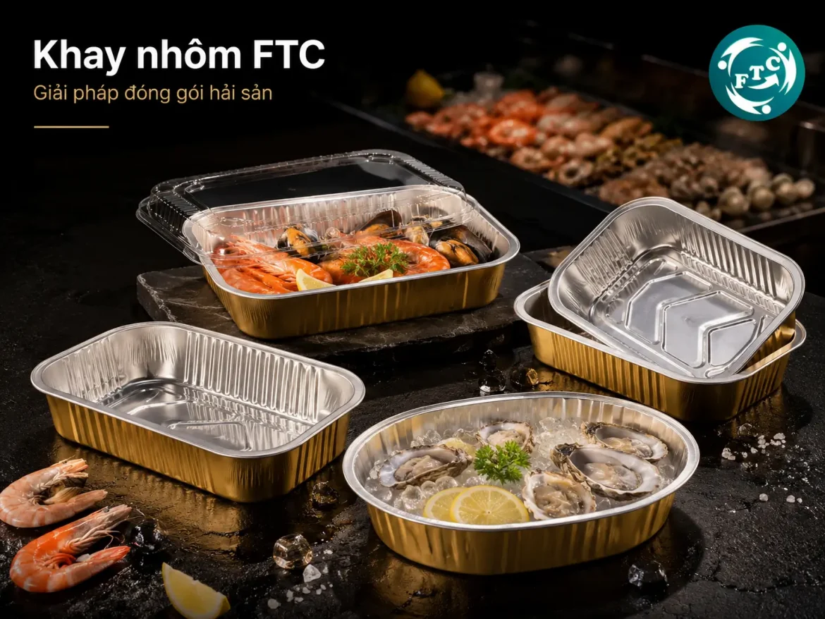 Khay nhôm cho nhà hàng hải sản