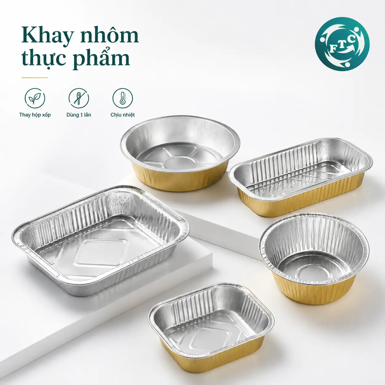 Khay đựng thực phẩm thay hộp xốp phù hợp nhiều loại thực phẩm
