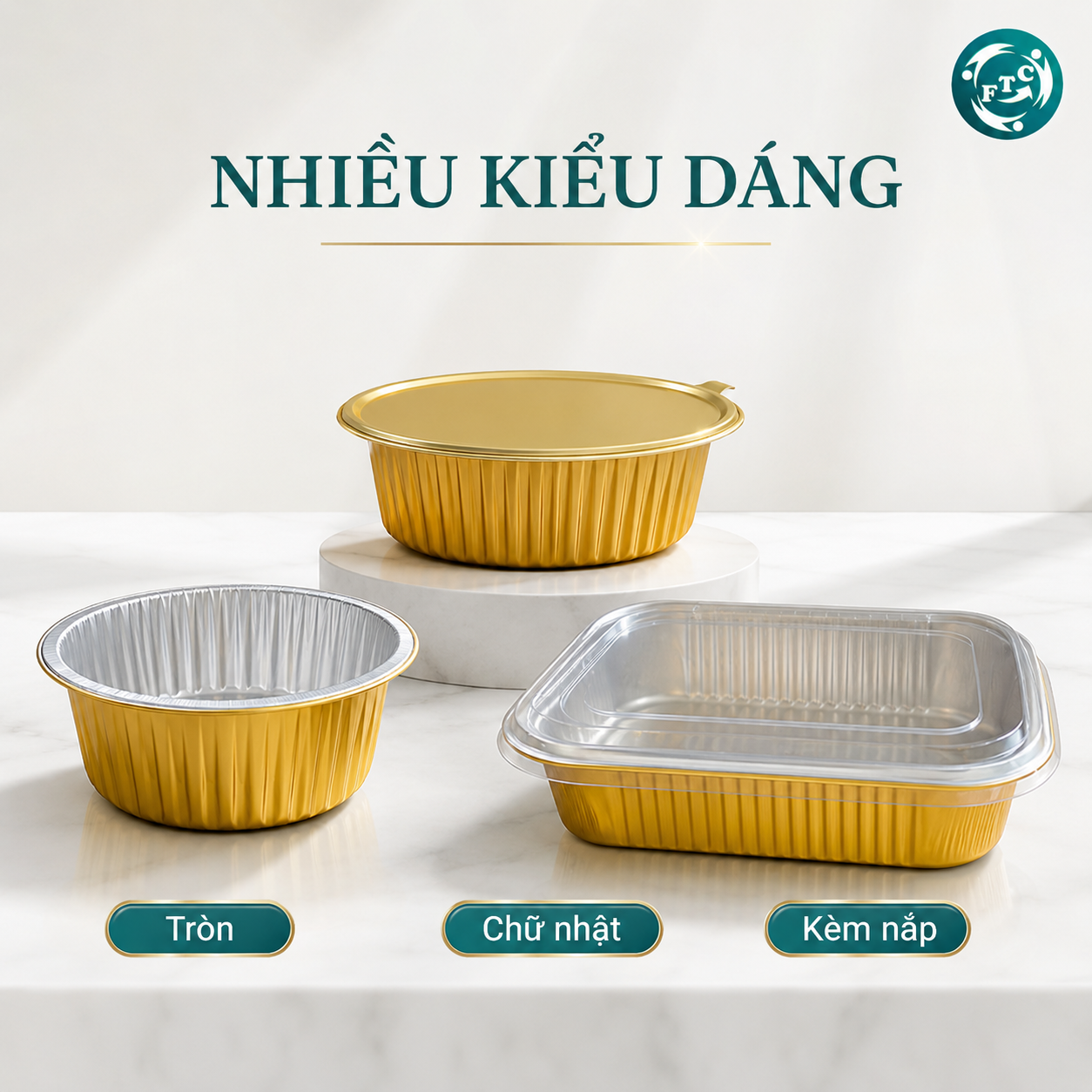 Khay nhôm ship đồ ăn tiện lợi cho nhà hàng