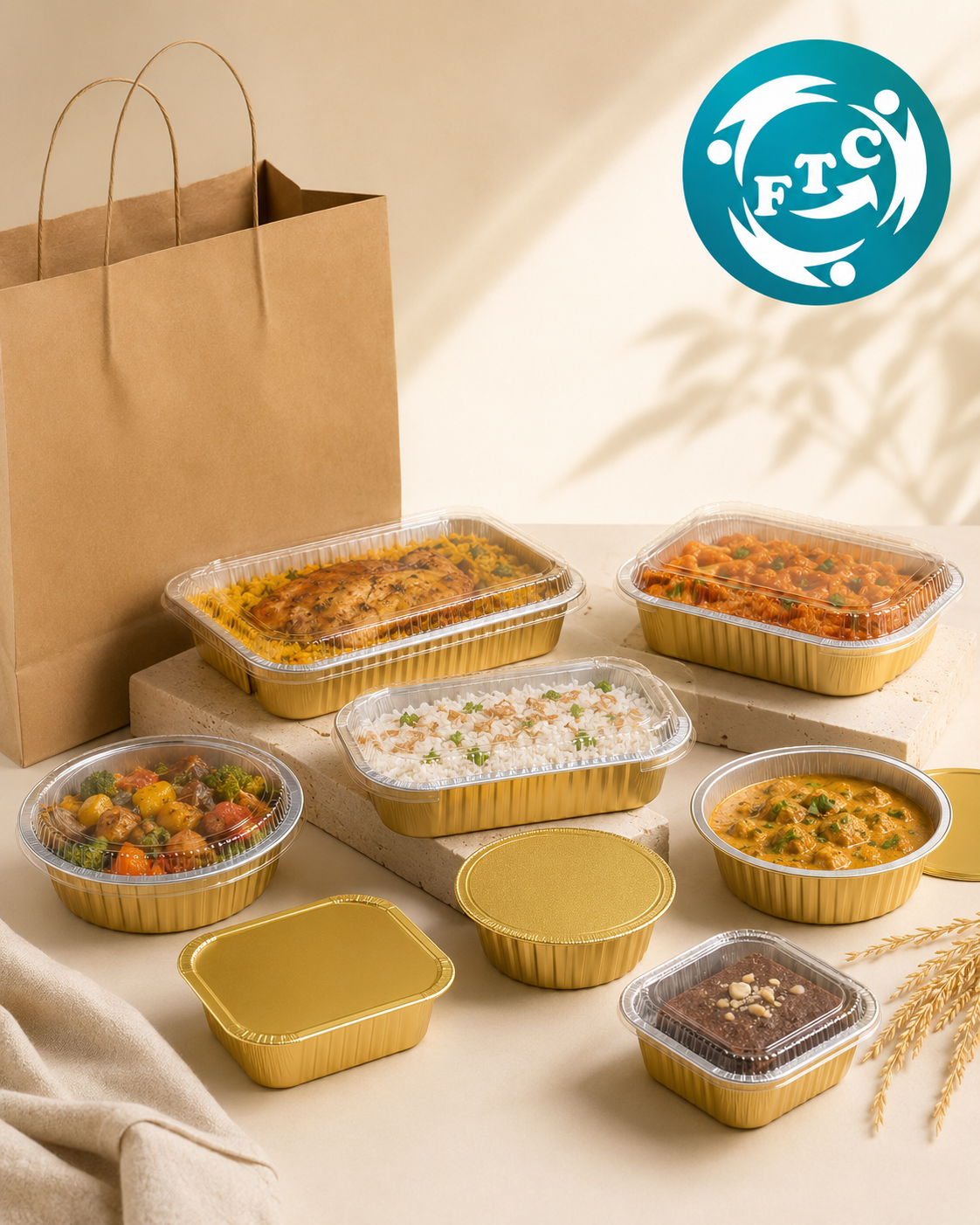 Hộp nhôm đựng thức ăn mang đi tiện dụng cho ngành F&B.