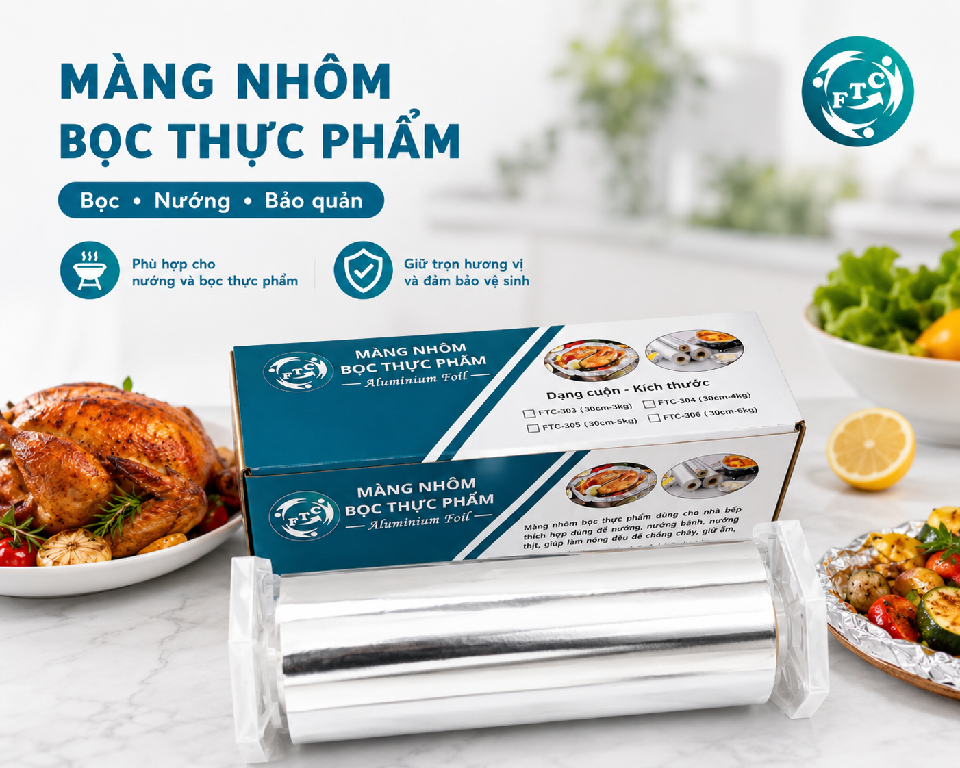 Giấy bạc bọc thực phẩm