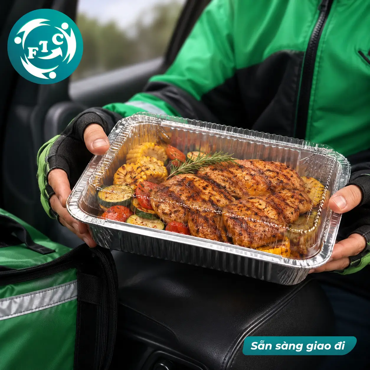 Hộp đựng món nướng giữ nóng lâu phù hợp với dịch vụ giao đồ ăn