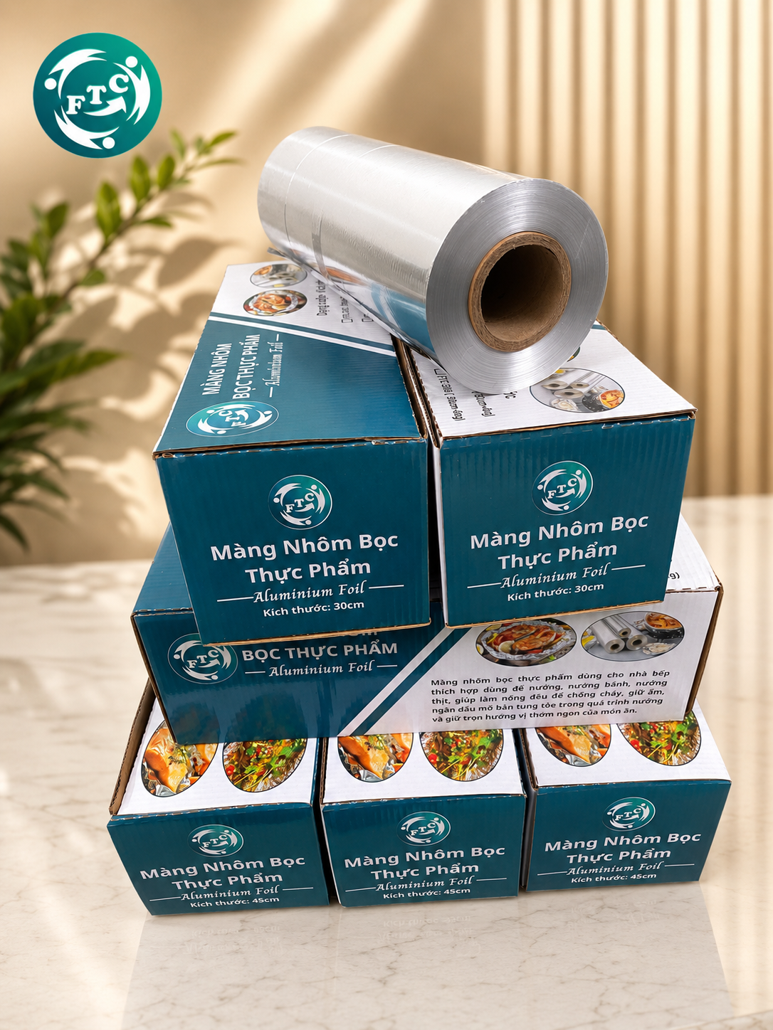 Hình ảnh giấy bạc nướng thực phẩm thực tế.