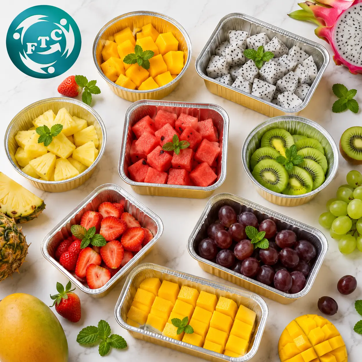 Bao bì đẹp góp phần nâng cao giá trị của từng phần trái cây cắt sẵn trước khi đến tay khách hàng