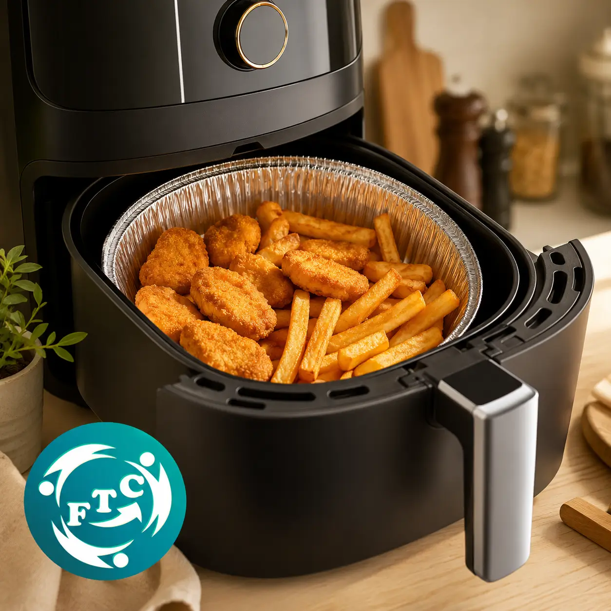Khay lót nồi chiên size 22cm đồng hành cùng những bữa ăn ngon và căn bếp luôn sạch sẽ.