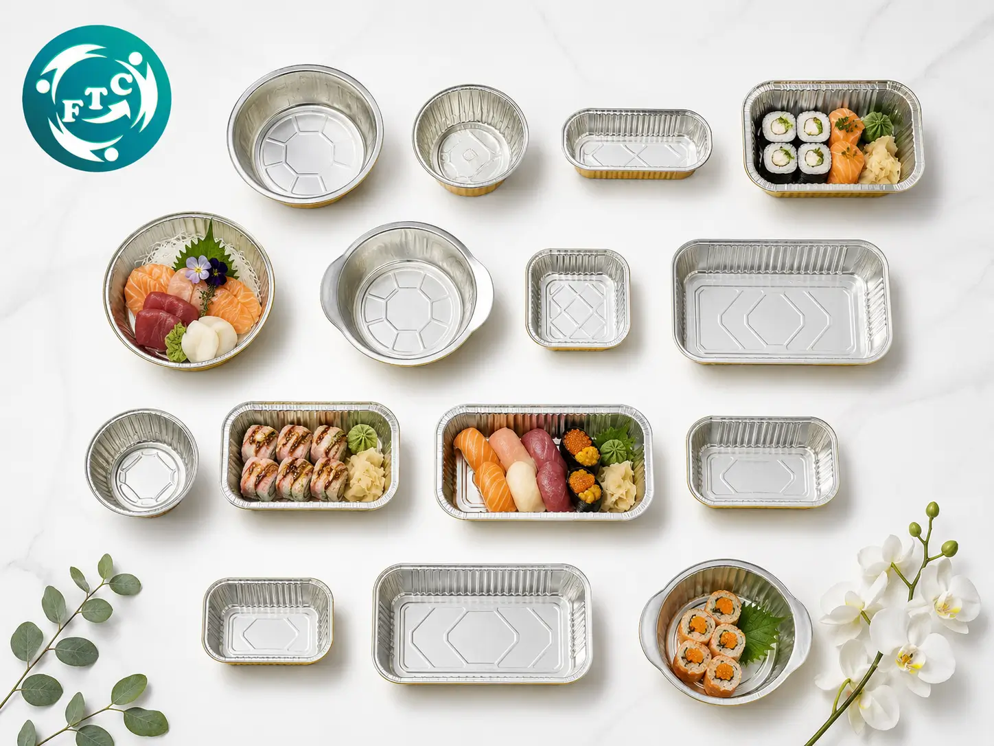 Bao bì đẹp góp phần nâng tầm trải nghiệm thưởng thức cùng khay nhôm đựng sushi cao cấp