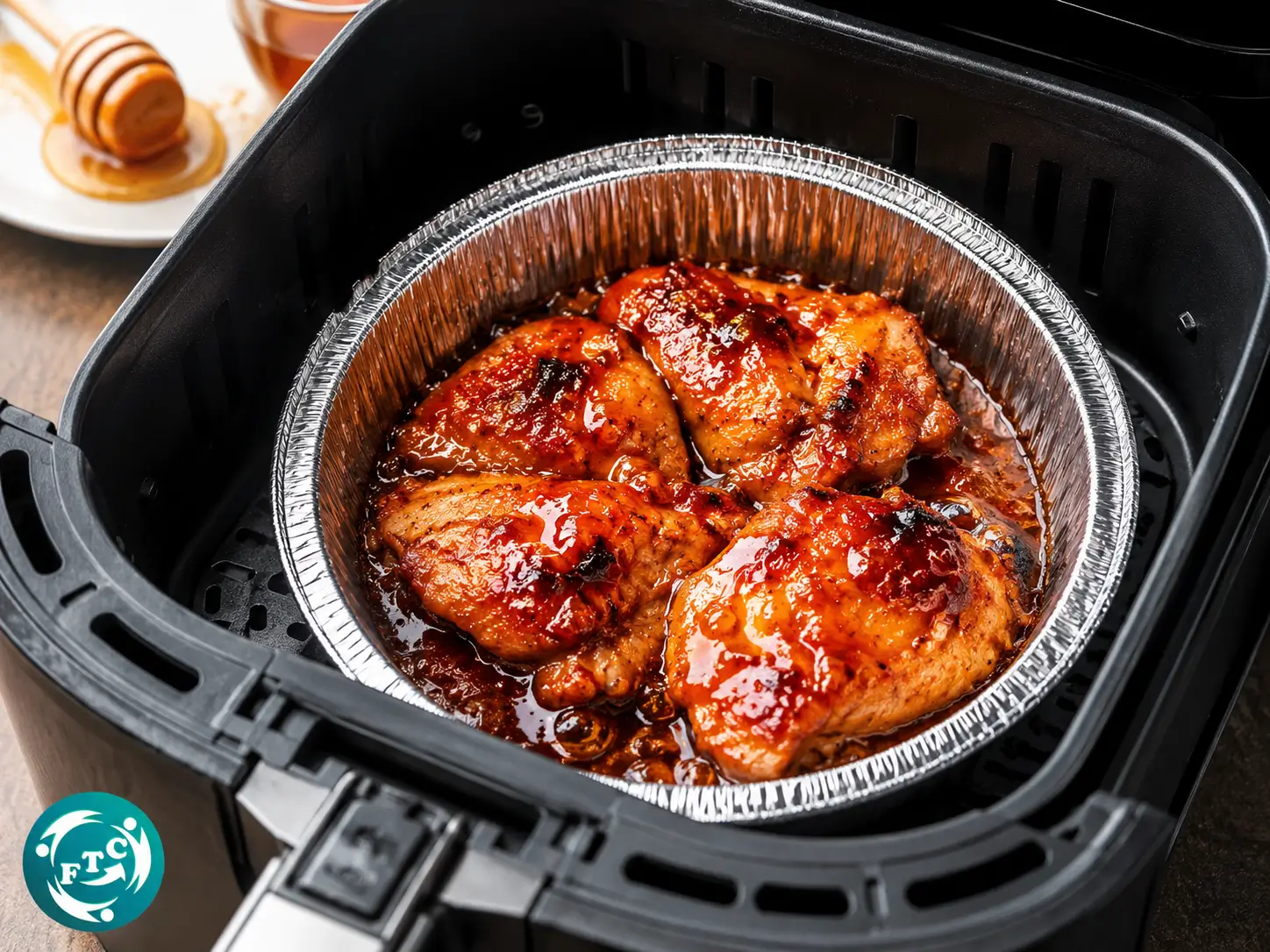 Giữ lòng nồi chiên sạch hơn sau mỗi lần chế biến với khay nhôm lót nồi chiên nướng thịt