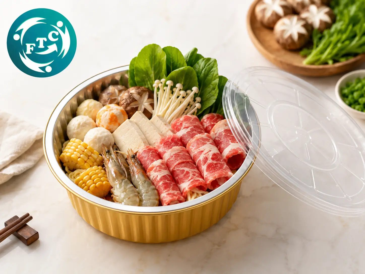 Khay nhôm vàng nắp nhựa góp phần nâng cao hình ảnh thương hiệu trong từng đơn hàng