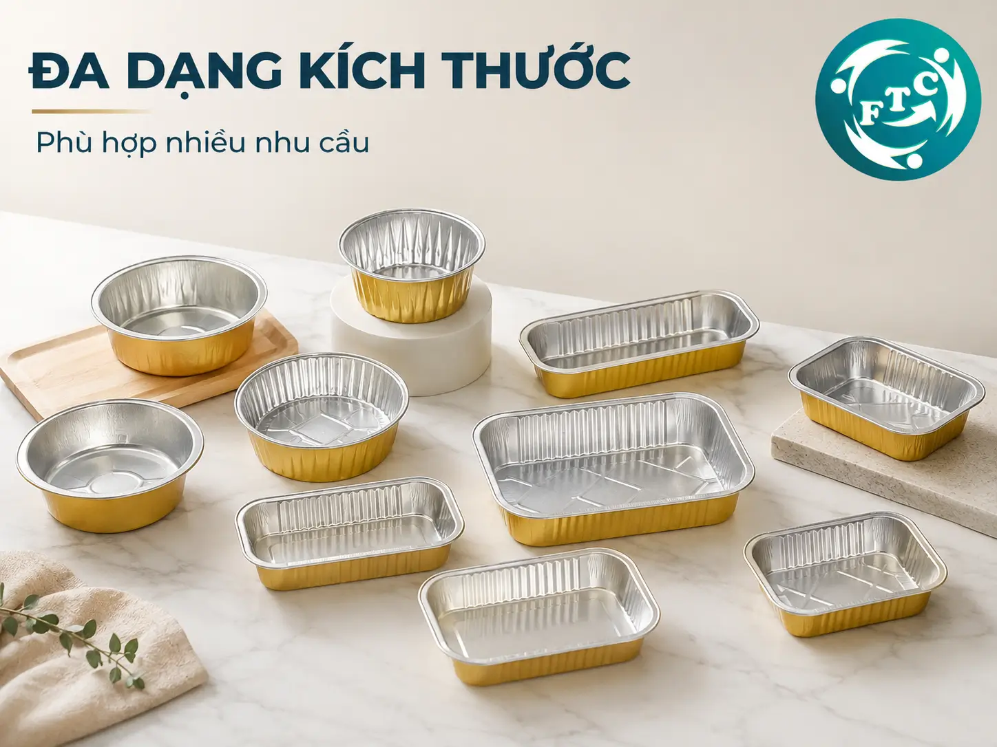 Từ suất ăn chế biến sẵn đến thực phẩm cao cấp, khay nhôm cao cấp tiệt trùng đáp ứng đa dạng nhu cầu đóng gói