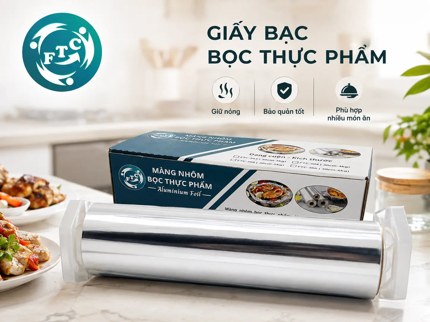 Mỗi món ăn sẽ được đóng gói chỉn chu hơn với giấy bạc giữ nóng thức ăn phù hợp
