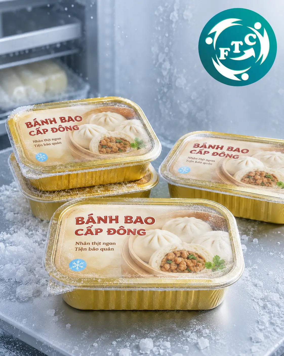 Đóng gói thực phẩm bằng khay nhôm giúp các phần đồ ăn cấp đông được sắp xếp ngăn nắp, dễ nhận diện và sử dụng