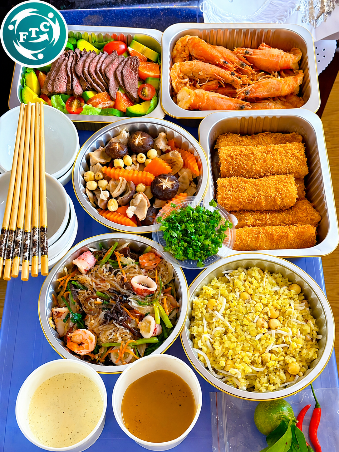 Hình ảnh hộp nhôm đựng đồ ăn mâm cúng với nhiều kích thước đáp ứng đa dạng khẩu phần
