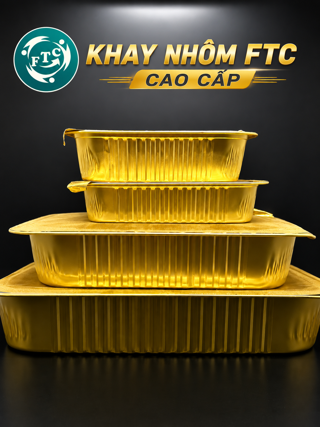 Mẫu khay nhôm đựng suất ăn cao cấp phù hợp cho cơm văn phòng, suất ăn công nghiệp và thực phẩm chế biến sẵn