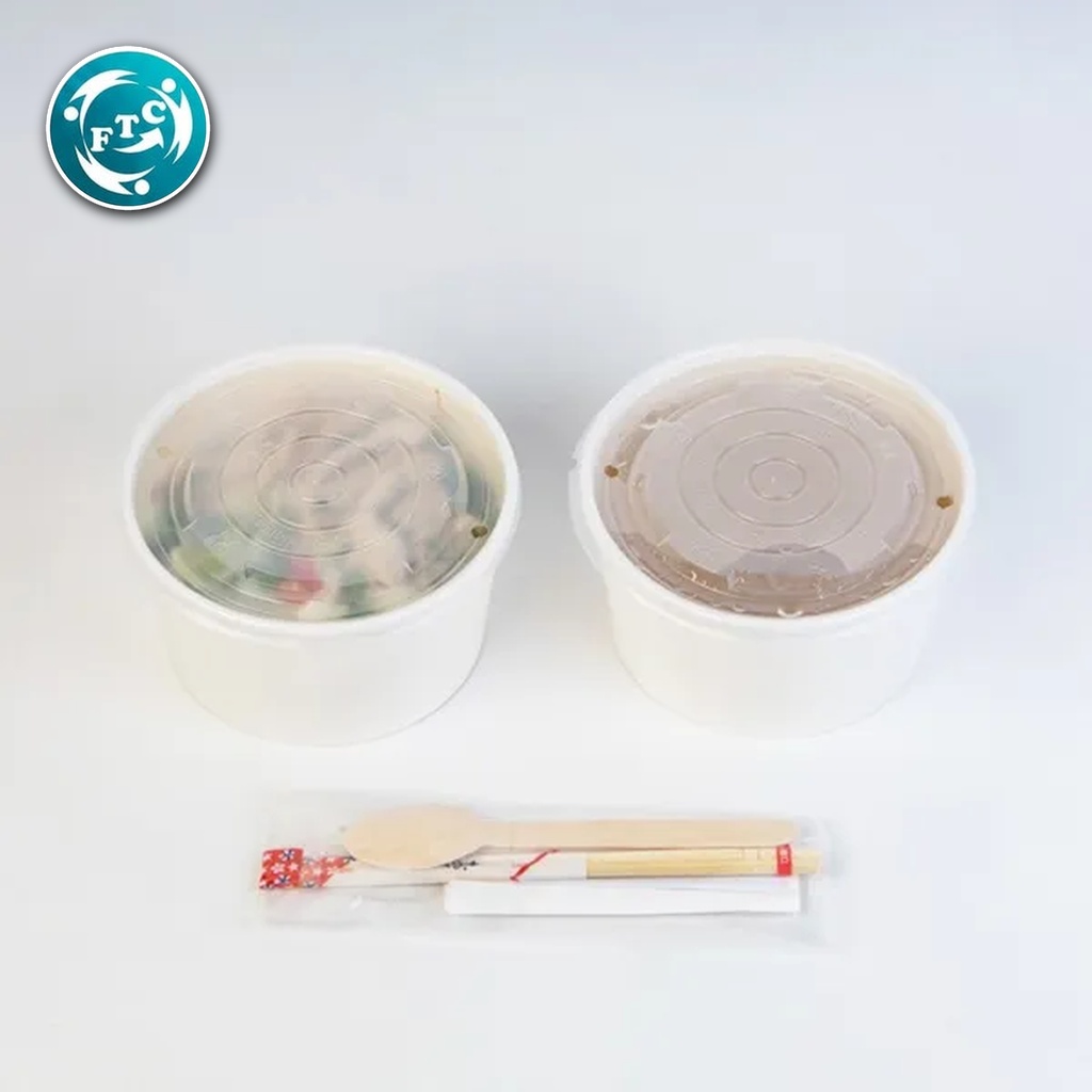 Tô Giấy Trắng 600ml Tiện Lợi Bền Đẹp Cho Quán Ăn Và Giao Hàng